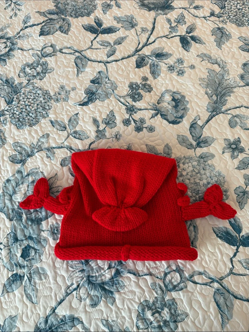 Hand-Knit Novelty Lobster Beanie
